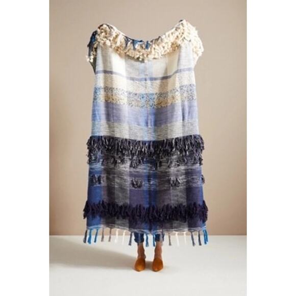 Anthropologie All Roads Bloomfield Throw Blanket 50